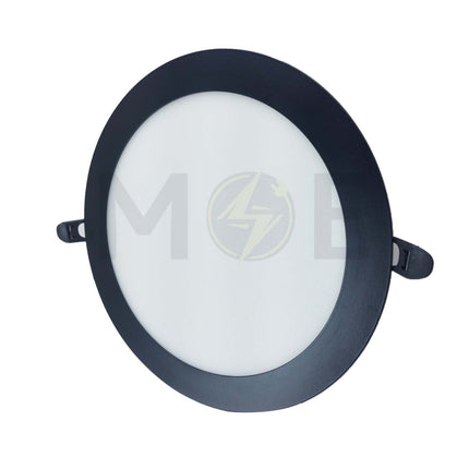 Greenlite LED Downlight/ Panel Light Black Ceiling Flush Mounted Circular Warmwhite 20.5cm 23W | GR-812