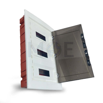 Cetinkaya IP40 Plastic Flush Distribution Board Smoked Door (305x544x87mm) 3Rx12mod. 36mod. | CP 10936