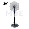 AGI Stand Fan With Timer Black 3 Speed 80W 5 Blades 20inch | AG-2013