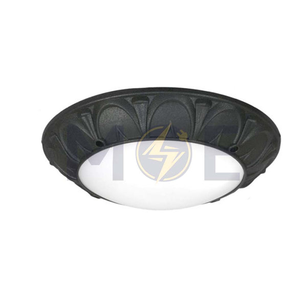 Fumagalli Round Bulkhead Lamp Ceiling Surface Light Rita Black Opal 1xE27 35.5cm | 1T3.000.000.AYE27