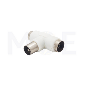 Coaxial TV antenna signal Splitter 1x IEC Male (plugs) to 2x IEC Female (socket) 2-Way
