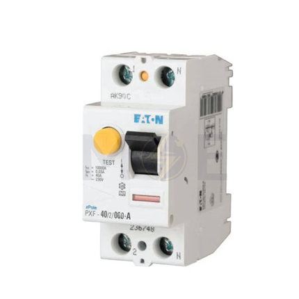 EATON RCCB AC-Type 16A 2P 10mA | mRCM-16/2/001 | دجنتور ديفرنسيال حماية مزدوجة - قاطع دفرنسيال مع حماية من الحمل الزائد