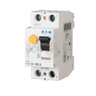 EATON RCCB AC-Type 63A 2P 300mA | mRCM-63/2/03 | دجنتور ديفرنسيال حماية مزدوجة - قاطع دفرنسيال مع حماية من الحمل الزائد