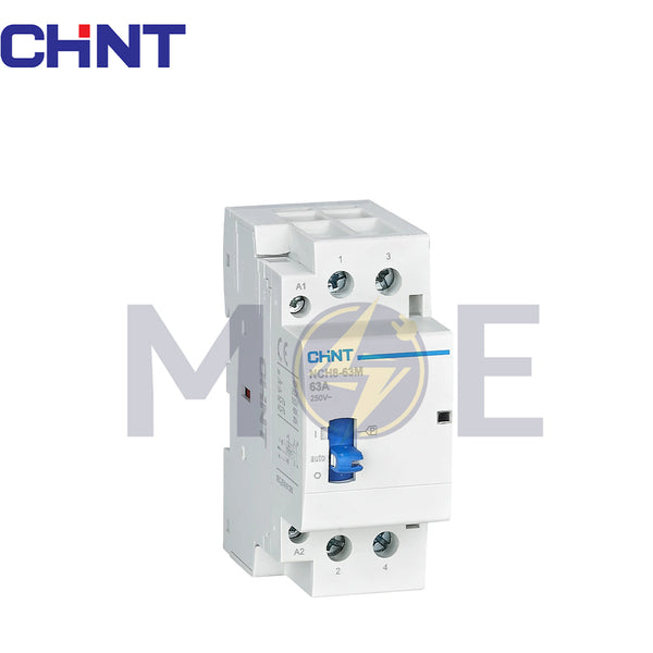 Chint Modular Cont. (NCH8-25/ NCH8-25/40) 4NO 25A 4P 220/230V | (NCH8-25/NCH8-25/40) | كونتكتور سكة