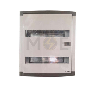 Cuper Metal Flush Distribution Board Transparent Door (434x395x100mm) 2Rx18mod. 36module