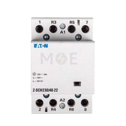EATON Modular Cont. 230V AC 2NO+2NC 40A | Z-SCH230/40-22 | كونتكتور سكة