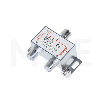 VSAT F-Type Coaxial Signal Splitter for CATV, Satellite, Antenna 2-Way | 2772S