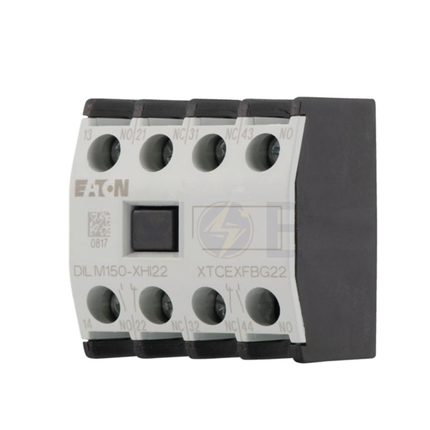 EATON Auxiliary Contactor 2NO+2NC Top Mount (DILM40 to DILM170)/(DILMP63 to DILMP200) | DILM150-XHI22 | مساعد كونتكتور - اكزليير