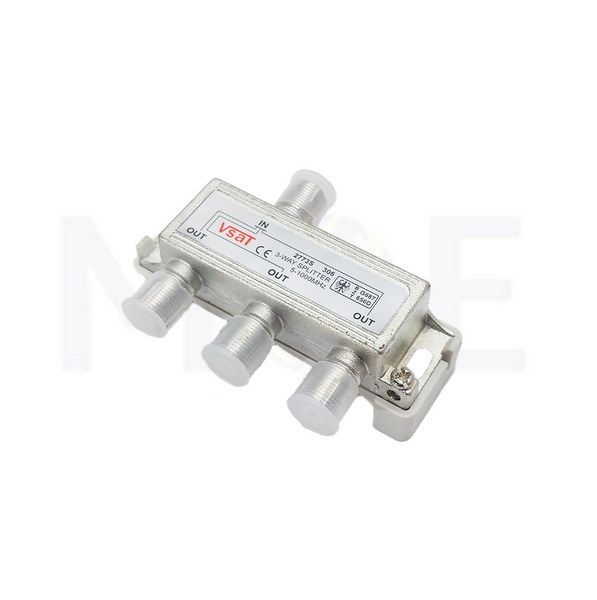 VSAT F-Type Coaxial Signal Splitter for CATV, Satellite, Antenna 3-Way | 2773S 306