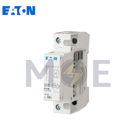 EATON Din Fuse Holder 10.3x38mm 32A 230VAC 1P 1module | Z-SH/1 | دجنتور بيت فيوز مفرد - حامل فيوز على سكة دين - قاعدة فيوز