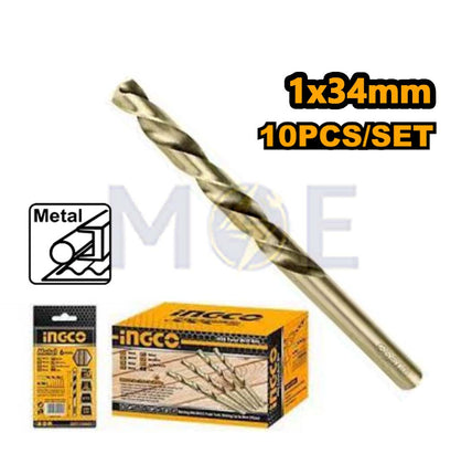 INGCO HSS Metal Drill Bit 1mm (TL:34mm , WL:12mm) | DBT1100103