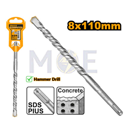 INGCO Industrial SDS Plus Hammer Drill Bit 8x110mm | DBH1210801