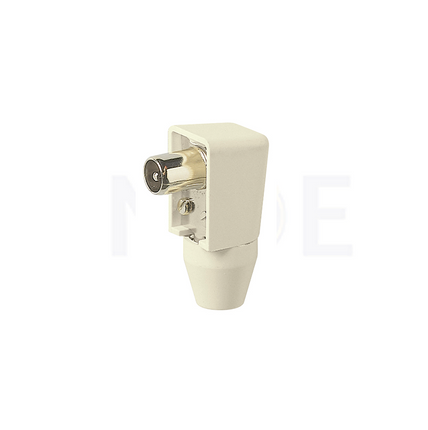 VIMAR Coaxial connector coaxial TV Plug male angle ivory 9.5mm 01631