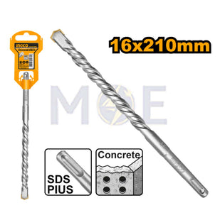 INGCO Industrial SDS Plus Concrete Drill Bit 16mm (TL:210mm , WL:135mm) | DBH1211602