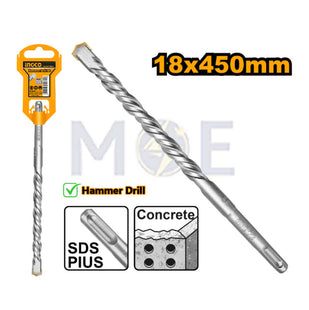 INGCO Industrial SDS Plus Hammer Drill Bit 18mm (TL:450mm , WL:350mm) | DBH1211804