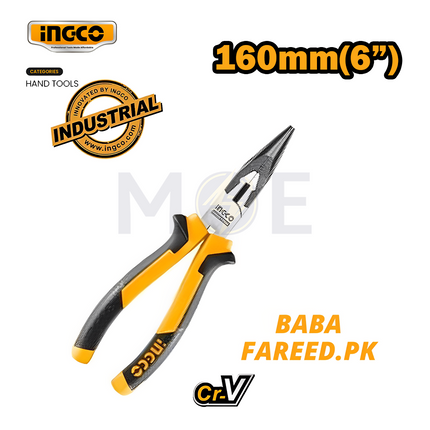 INGCO Industrial Long Nose Plier 6inch | HLNP28168