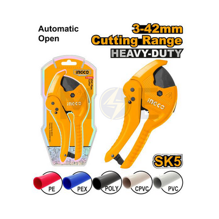 INGCO Industrial PVC Pipe Cutter 3-42mm PPR | HPC0442