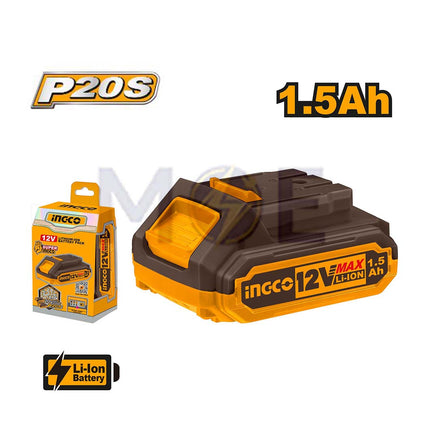 INGCO Lithium-ion Battery Pack for P20S Power Tools 12V 1.5Ah | FBLI12151