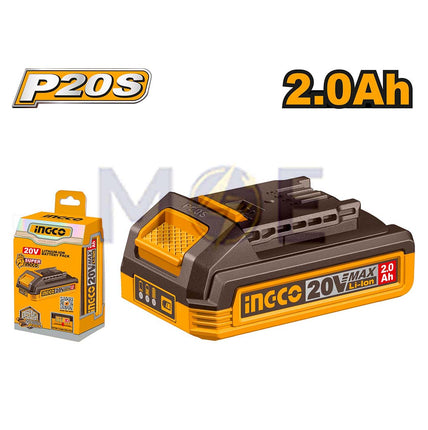 INGCO Lithium-Ion Battery Pack for P20S Power Tools 20V 2Ah | FBLI2001