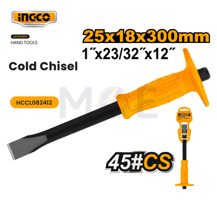 INGCO Cold Chisel With Grip 25x18x300mm | HCCL082412