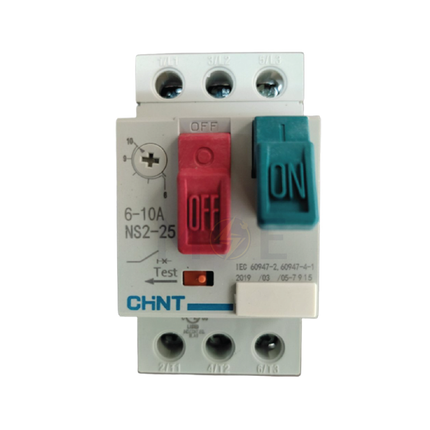 Chint Motor Starter NS2-25 6-10A | 511610-495081 | دجنتور حراري - قاطع حماية حرارية