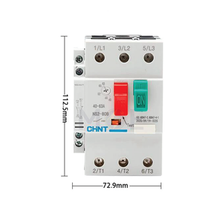 Chint Motor Starter NS2-80B 40-63A | 511604 | دجنتور حراري - قاطع حماية حرارية