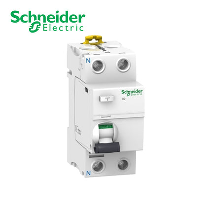 Schneider Acti9 iID RCCB AC-Type (IEC61008) 2P 25A 10mA | A9R10225 | دجنتور ديفرنسيال - قاطع دفرنسيال