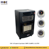 AGI Quartz Electric & Gas Heater 1200W (3x400W) | AG-H703 | دفاية غاز و كهرباء و مروحة ثلاث شمعات