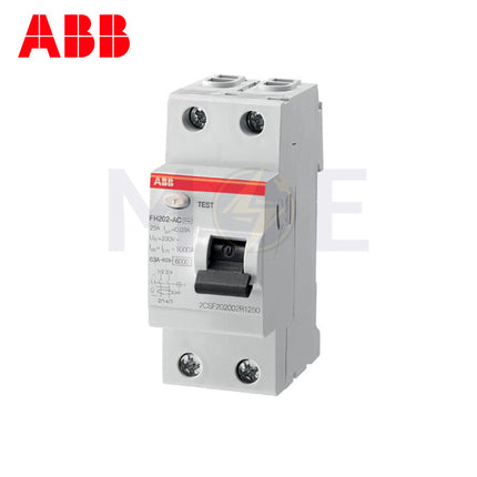 ABB RCCB FH202AC-25/0.3 2P 300mA 25A | ABE-2CSF202006R3250 | دجنتور ديفرنسيال - قاطع دفرنسيال