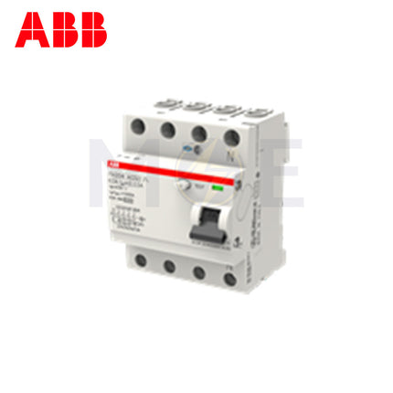 ABB RCCB FH204AC-63/0.03 4P 30mA 63A | ABE-2CSF204006R1630 | دجنتور ديفرنسيال - قاطع دفرنسيال