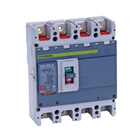 Hyundai MCB UCB250R-F 35KA 4P 160A Fix | دجنتور صناعي