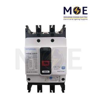 Hyundai MCB HGM100E-F 35KA 3P 100A Fix | دجنتور صناعي