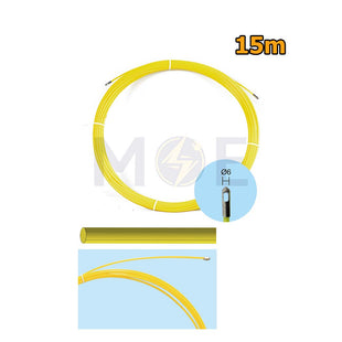 OPT POM Plastic Fish Tape Wire Guide Yellow 15m | L0415