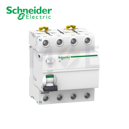 Schneider Acti9 iIDK RCCB AC-Type (IEC 61008) 4P 40A 30mA | A9R41440 | دجنتور ديفرنسيال - قاطع دفرنسيال