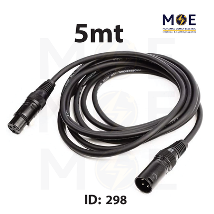 Audio Canon Cable | Microphone Cable | Female to Male 5mt | 253034 | كابل ميكروفون