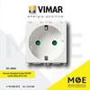 Vimar Plana German Standard Socket SICURY outlet white 2P+E 16A | 14208 | بريز شوكو امان ابیض