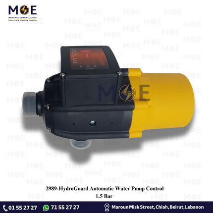 HydroGuard Automatic Water Pump Control 1.5 Bar | 1F-1M TP-2000 | جهاز تحكم تلقائي في ضغط مضخة المياه/ اوتوماتيك طرمبة ضغط
