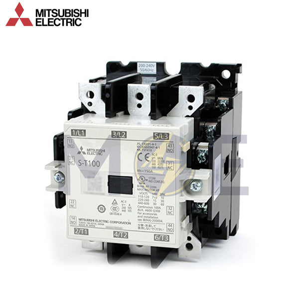 Mitsubishi ST100 AC-3P 2NO+2NC 105A (30kW) 220V | ST100-105A | كونتكتور