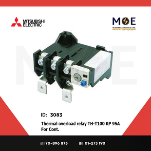 Mitsubishi Thermal Overload Relay TH-T100 KP 95A For Cont. ST100 85-105A | ترميك للكونتكتور