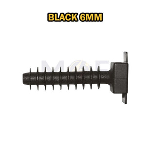 ELEMATIC Wall Plug Base for Cable Ties Black 6mm | 35456A