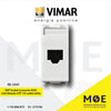 Vimar Plana EDP Data Socket Connector RJ45 Cat6 Netsafe UTP 110 outlet white | 14339.6 | بريز داتا ابيض