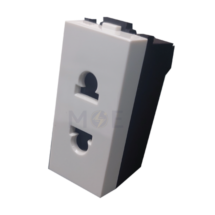G-TECH Euro American Socket/ Prise 2P 16A 1module | IS006.WH 20/300 | بريز امريكي اوروبي