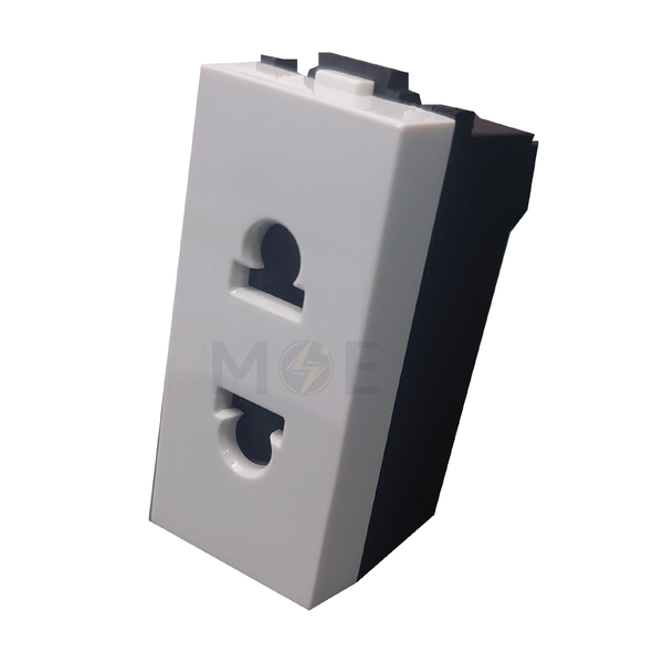 G-TECH Euro American Socket/ Prise 2P 16A 1module | IS006.WH 20/300 | بريز امريكي اوروبي