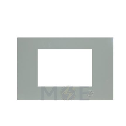 G-TECH Cover Plate Square for F-Series White 3module | F003 | بلاك بلاستيك ابيض