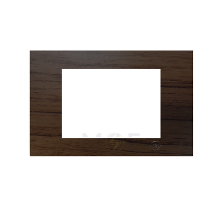 G-TECH Cover Plate Square for F-Series ( A011-1/ Wood Grain ) 3module | F013 | بلاك بلاستيك خشبي