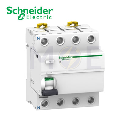 Schneider Acti9 iID RCCB AC-Type (IEC61008) 4P 63A 30mA | A9R41463 | دجنتور ديفرنسيال - قاطع دفرنسيال