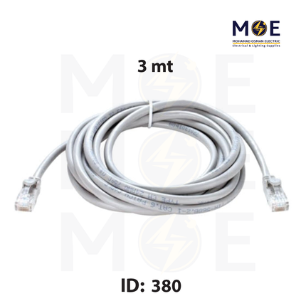 Arkonz CAT6 UTP Patch Cord Cable 3mt | وصلة باتش كورد