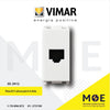 Vimar Plana Telephone Socket | RJ11 phone jack 6/4 white | 14320 | بريز تلفون ابيض