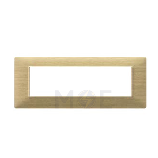 Vimar Plana Cover Plate technopolymer Ash 7module | 14657.31 | بلاك بلاستيك خشبي