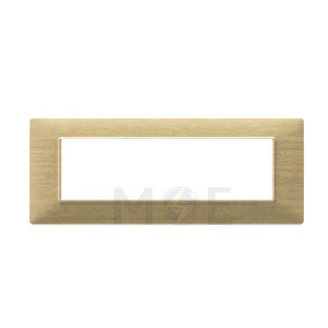 Vimar Plana Cover Plate technopolymer Ash 7module | 14657.31 | بلاك بلاستيك خشبي